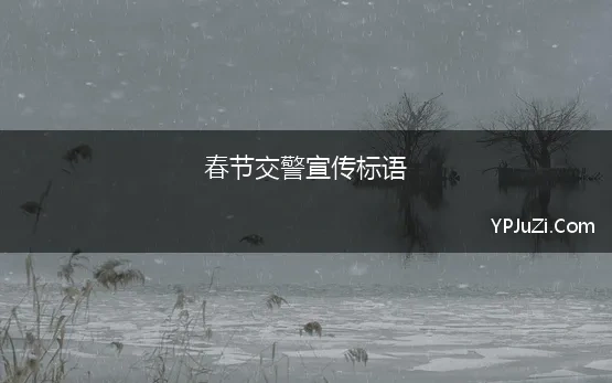 春节交警宣传标语 春节交通安全宣传标语