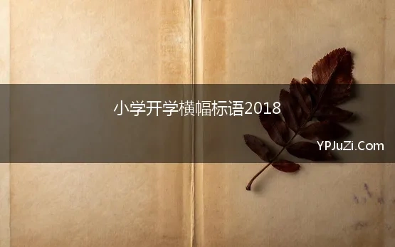 小学开学横幅标语2018