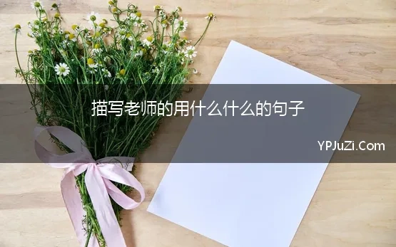 描写老师的用什么什么的句子