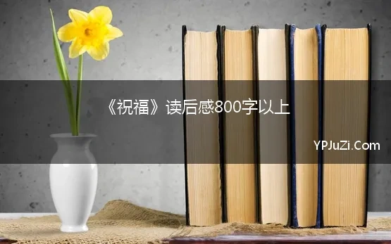 祝福的读后感500字