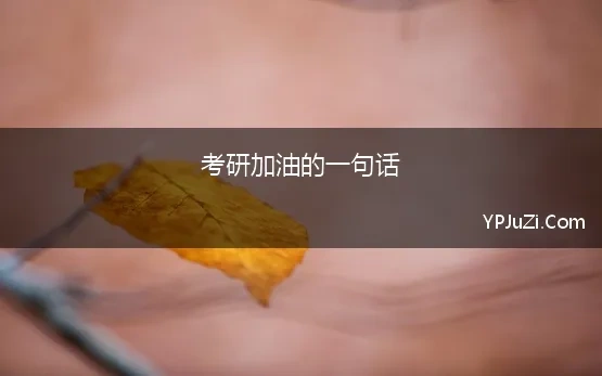 考研加油的一句话