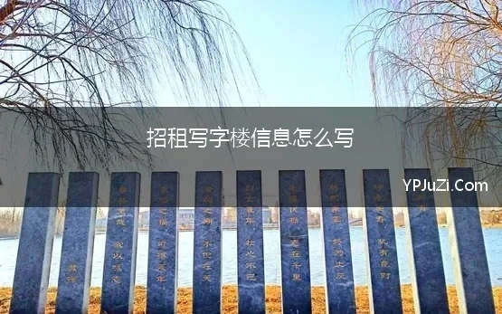 招租写字楼信息怎么写(写字楼出租广告标题怎么写)