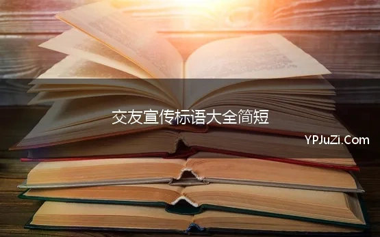 交友宣传标语大全简短 交友宣言经典语录简短