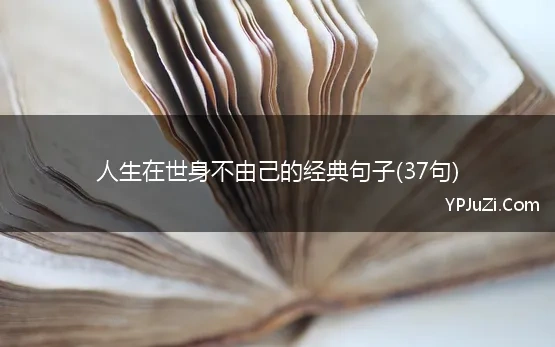 人生在世身不由己的经典句子(37句)