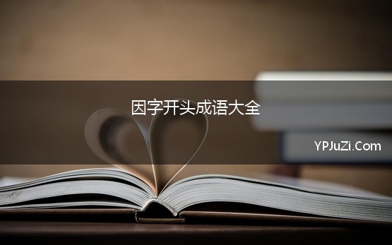 因字开头成语大全 因字开头的成语