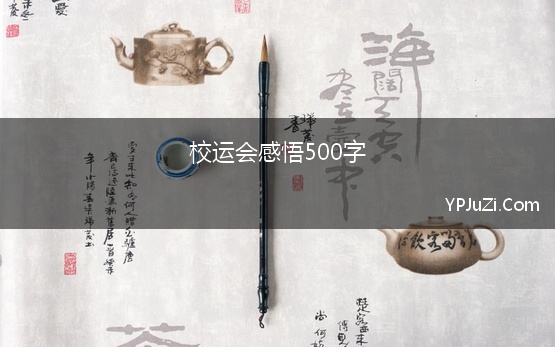 校运会感悟500字 校运会心得体会500字作文