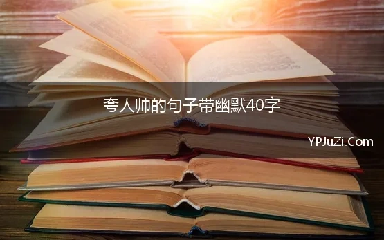 夸人帅的句子带幽默40字