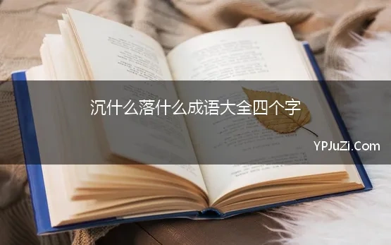 沉什么落什么成语大全四个字