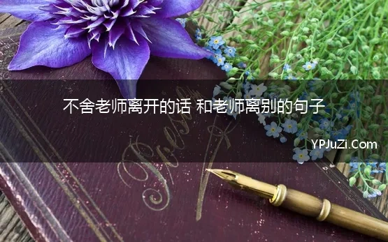 不舍老师离开的话 和老师离别的句子