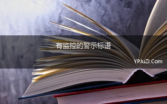 有监控的警示标语 您已进入监控区域标语警示牌