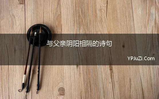 与父亲阴阳相隔的诗句