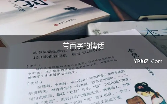 带百字的情话