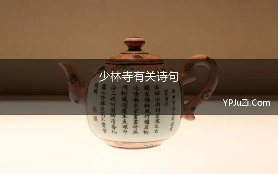 少林寺有关诗句 写河南少林寺的诗词大全