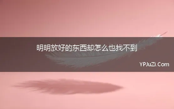 东西忘了拿怎么说