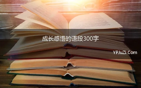 成长感悟的语段300字